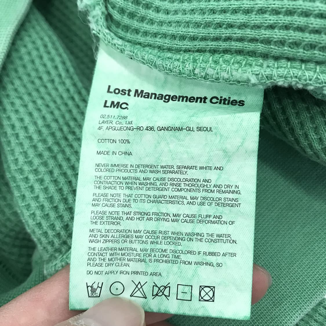 LMC 피그먼트 다잉 와플 후드 [S] 상품이미지6