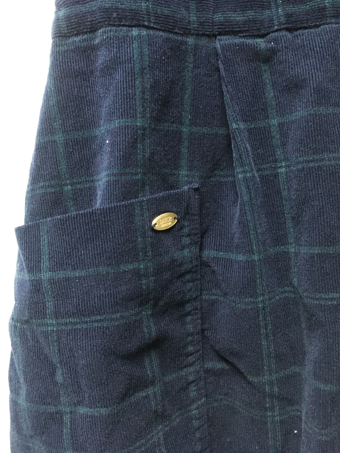 빈티지 체크패턴 모리걸 코듀로이 원피스 상품이미지3