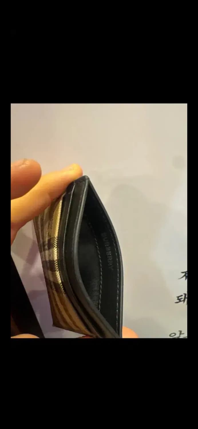 버버리 체크 카드지갑 진품싸게 판매해요 상품이미지3