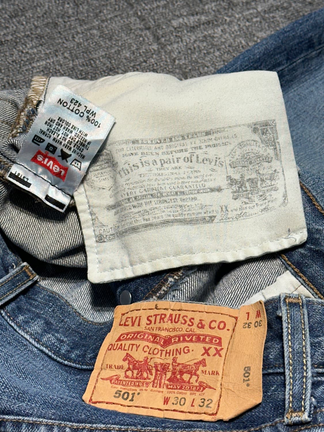 Levis 501 W30 L32 상품이미지5