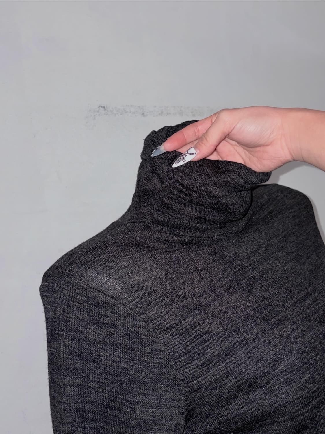 다크로맨틱 2피스 세트 셔링 리본 고스 공겜여주 고딕 상품이미지3