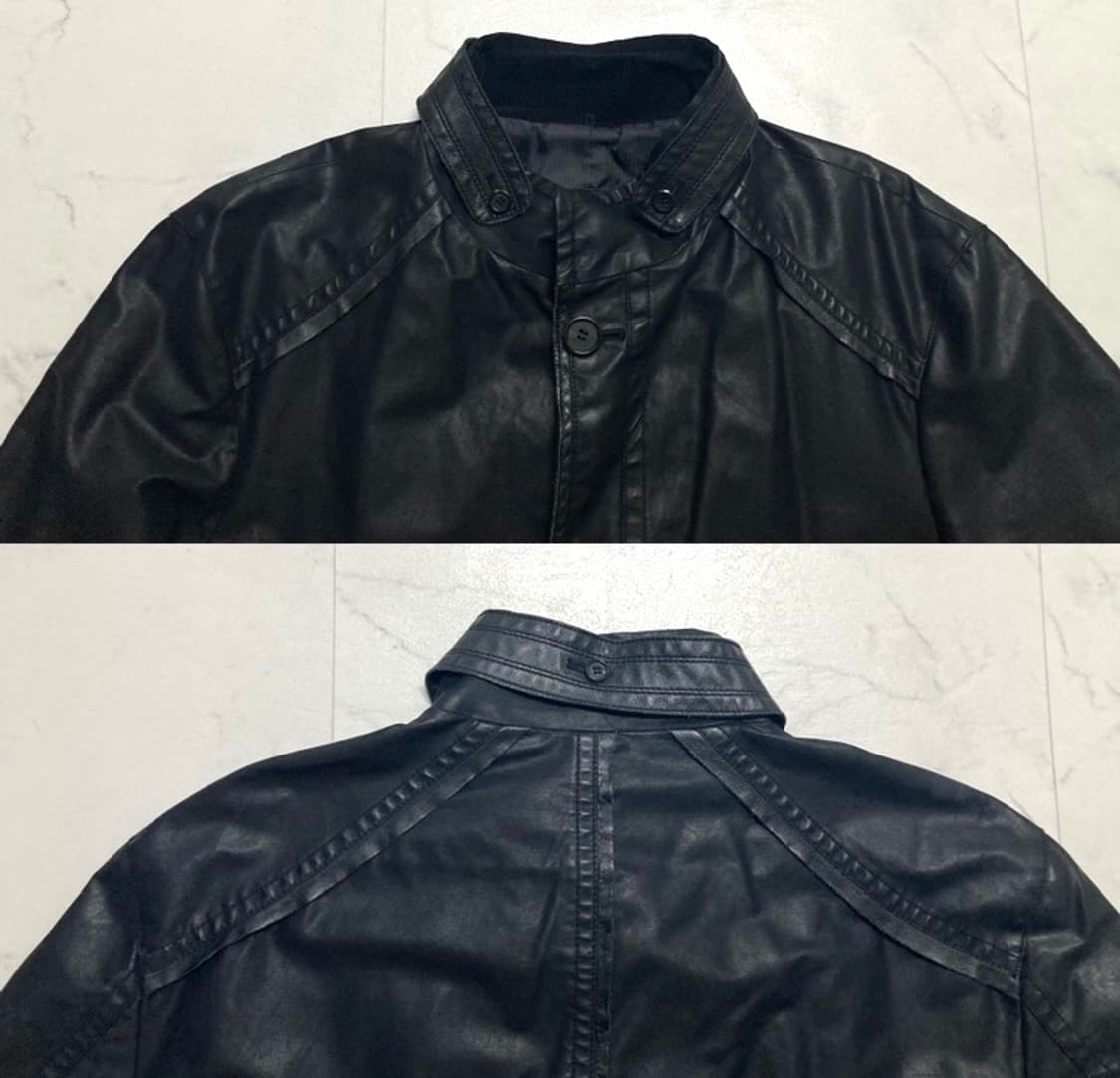 90-00s 옴브루노 코팅 코트 자켓 105-110 상품이미지4