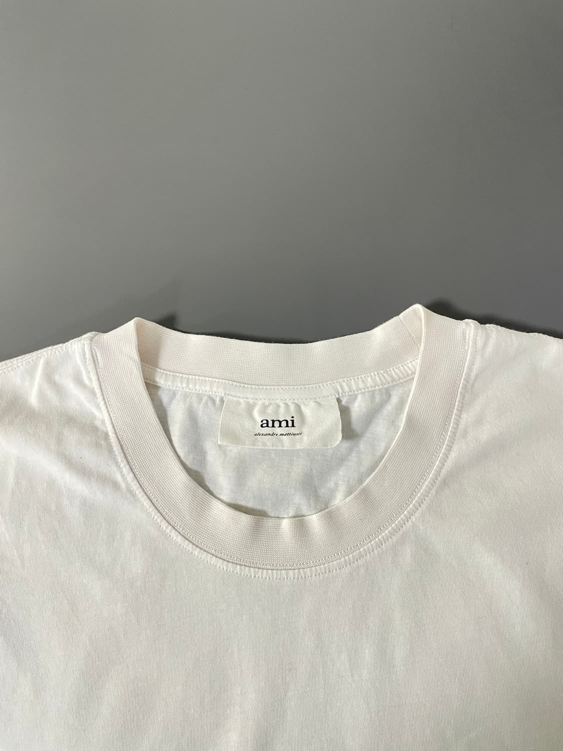 [L] AMI 아미 자수로고 반팔 티셔츠 상품이미지7