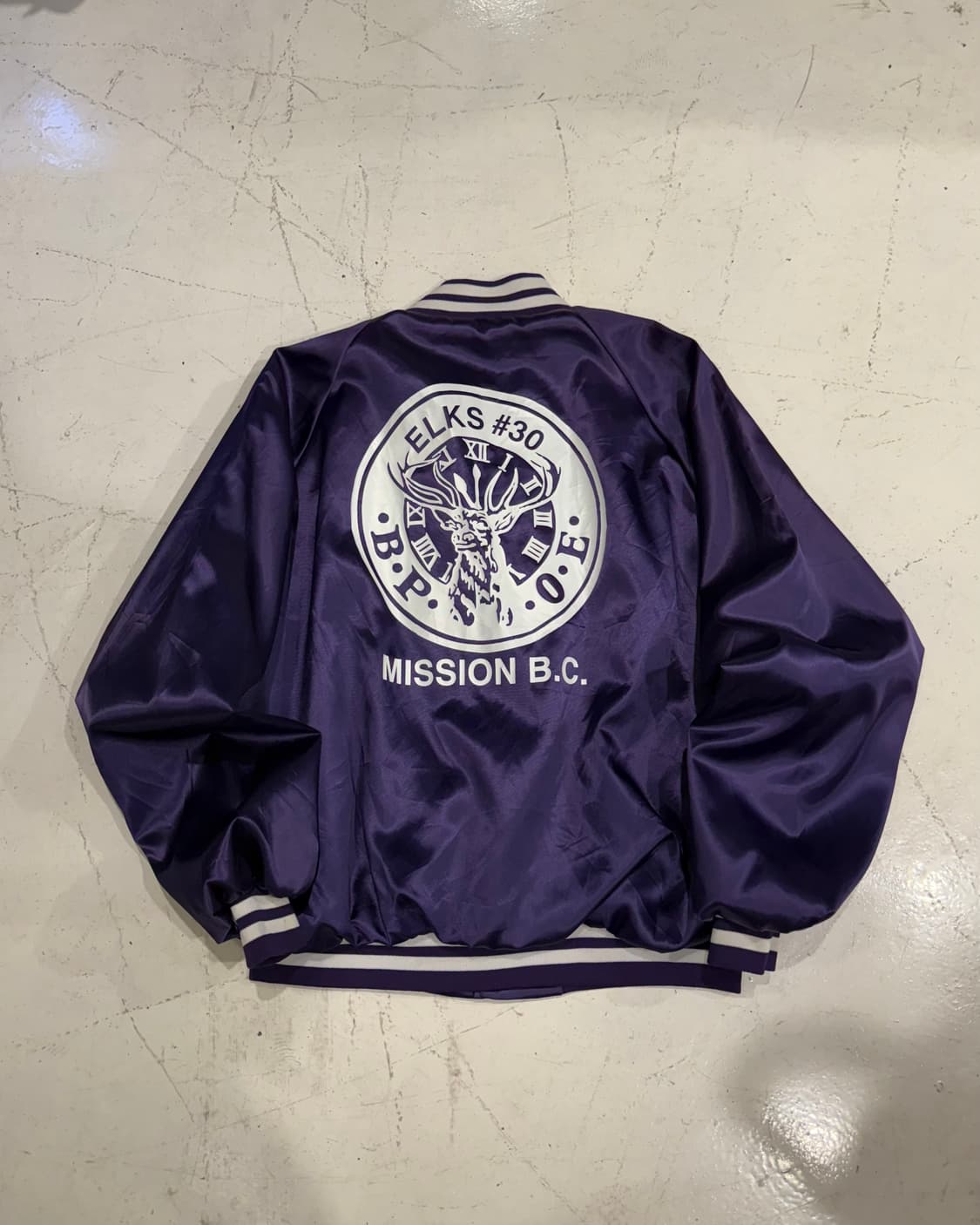 Donbrooke 80s USA 퍼플 바시티 자켓 상품이미지3