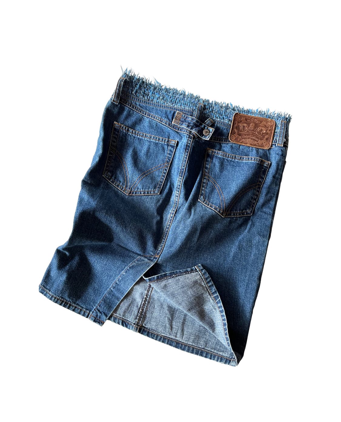 D&G tweed-fringe denim skirt 상품이미지4