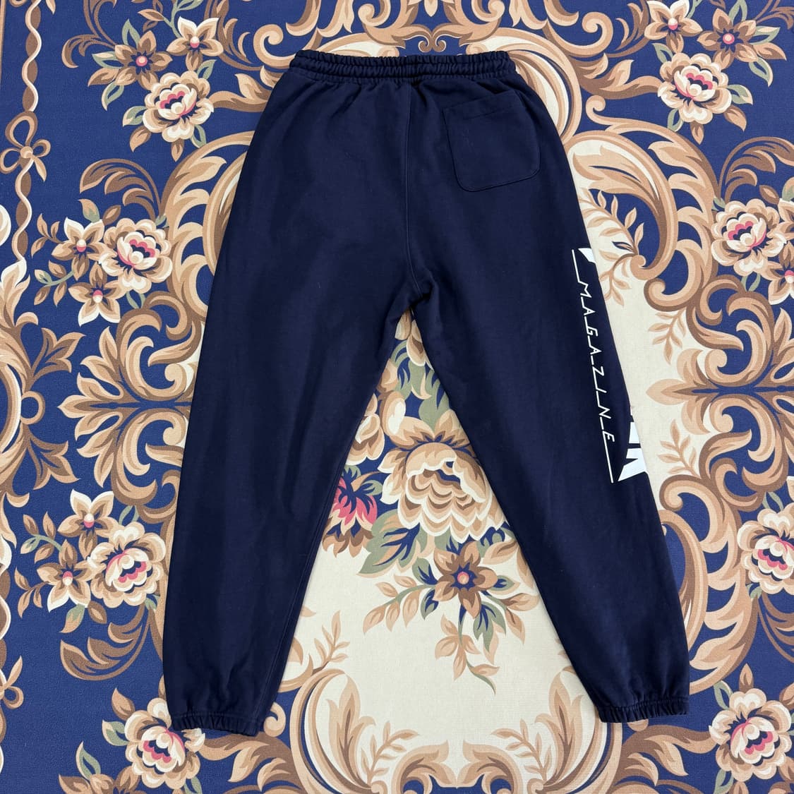 (M)트래셔 Thrasher 빅로고 스웻 조거팬츠(네이비) 상품이미지4