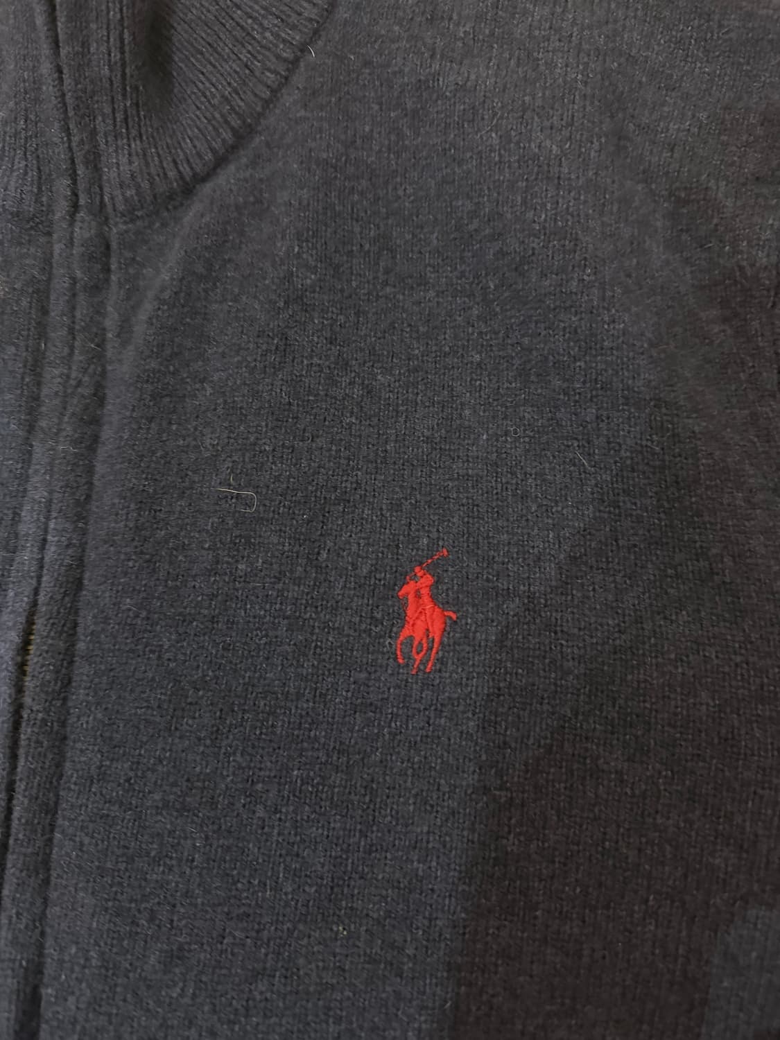 폴로 니트 집업 L 상품이미지2