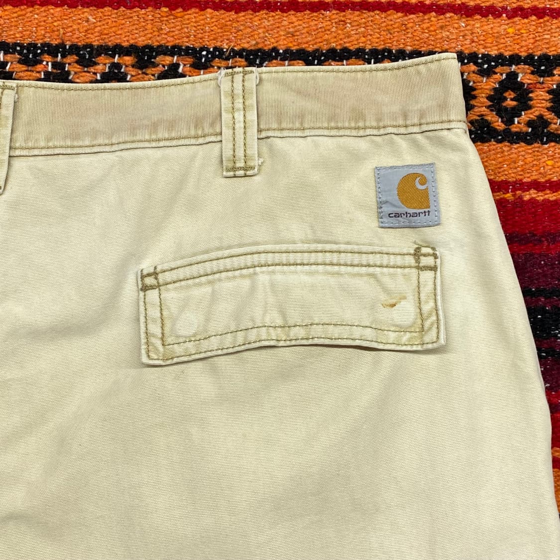 미국빈티지 칼하트 워크 카고반바지 상품이미지5