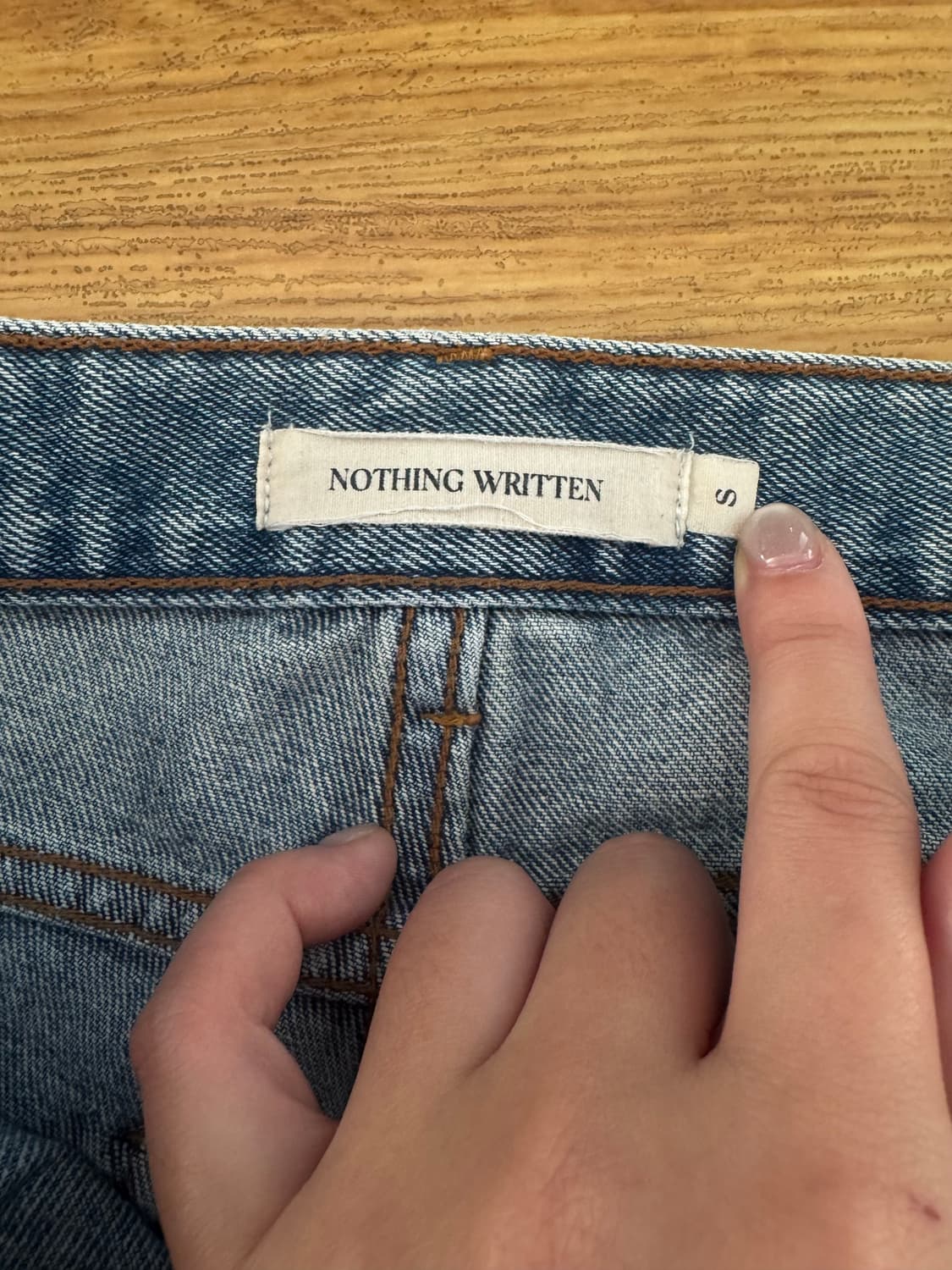 낫띵리튼 스트레이트 데님 S 상품이미지2