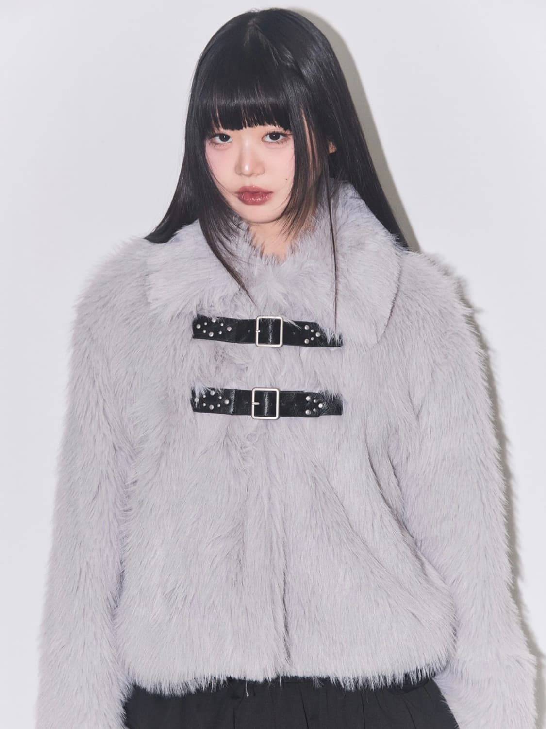 (텍 O, 새상품) 일리고 퍼피 숏 퍼자켓 그레이 상품이미지2