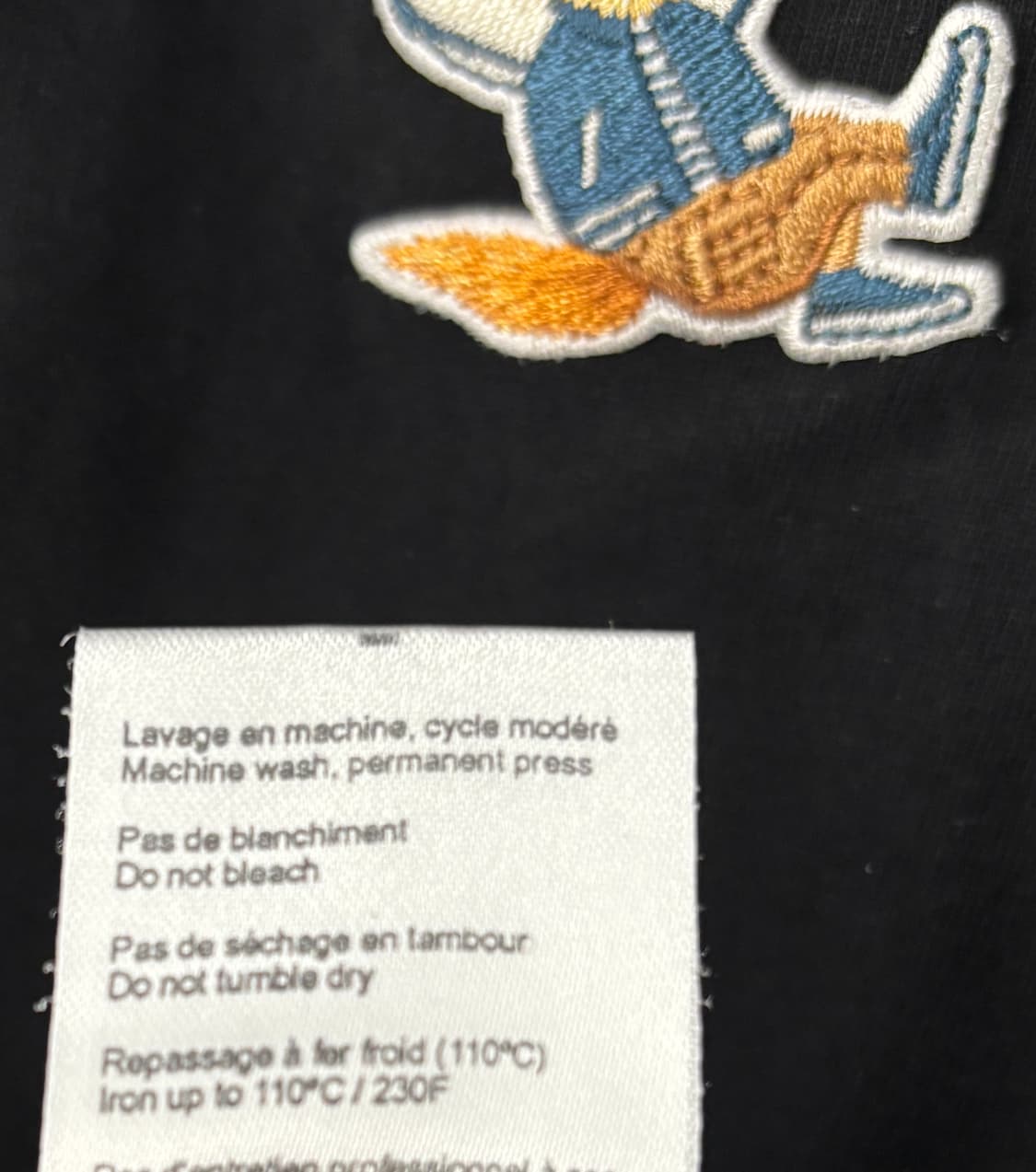 메종키츠네 폭스 반팔 티셔츠 블랙 상품이미지5