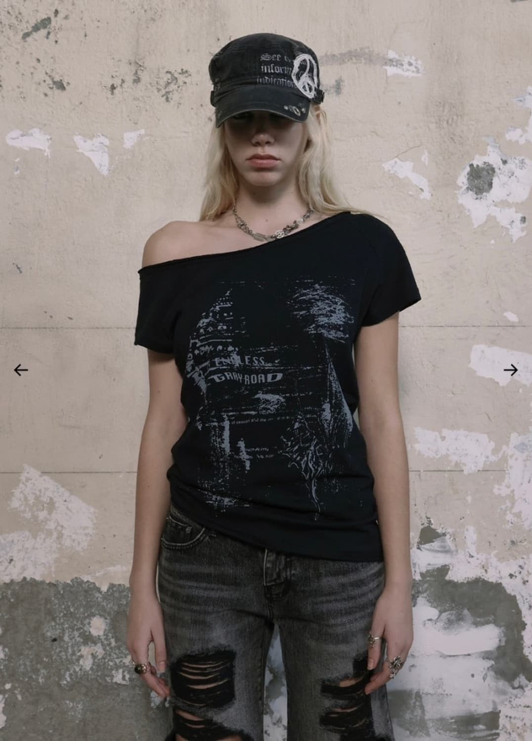 보헤미안서울 Funky scoop neck tee 상품이미지1