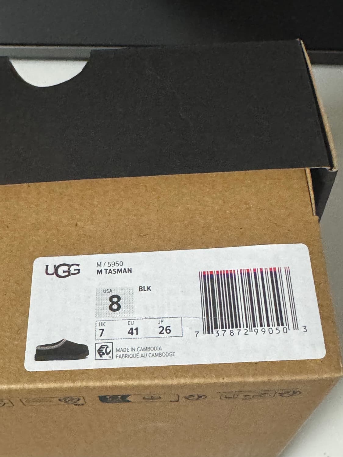 [새상품] 어그 타스만 블랙(260) 상품이미지3