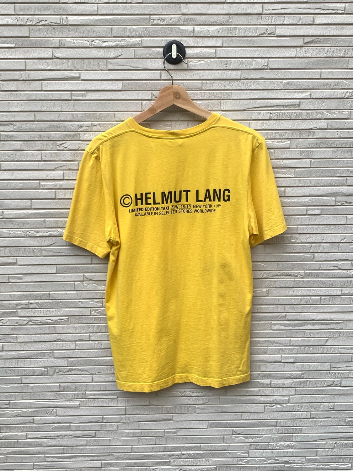 헬무트랭 택시 반팔 티셔츠 (yellow) 상품이미지8