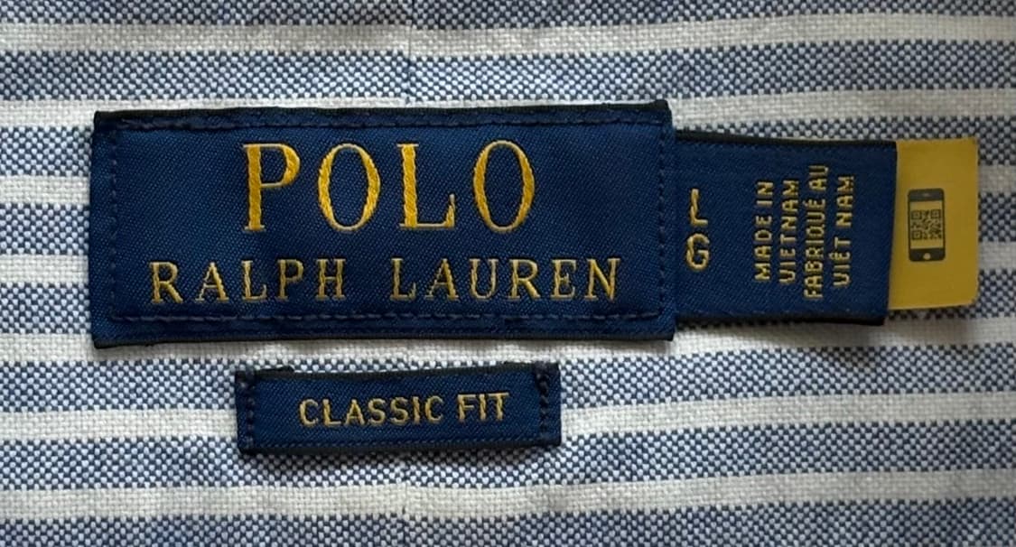 Polo 폴로랄프로렌 QR 스트라이프 셔츠 상품이미지4