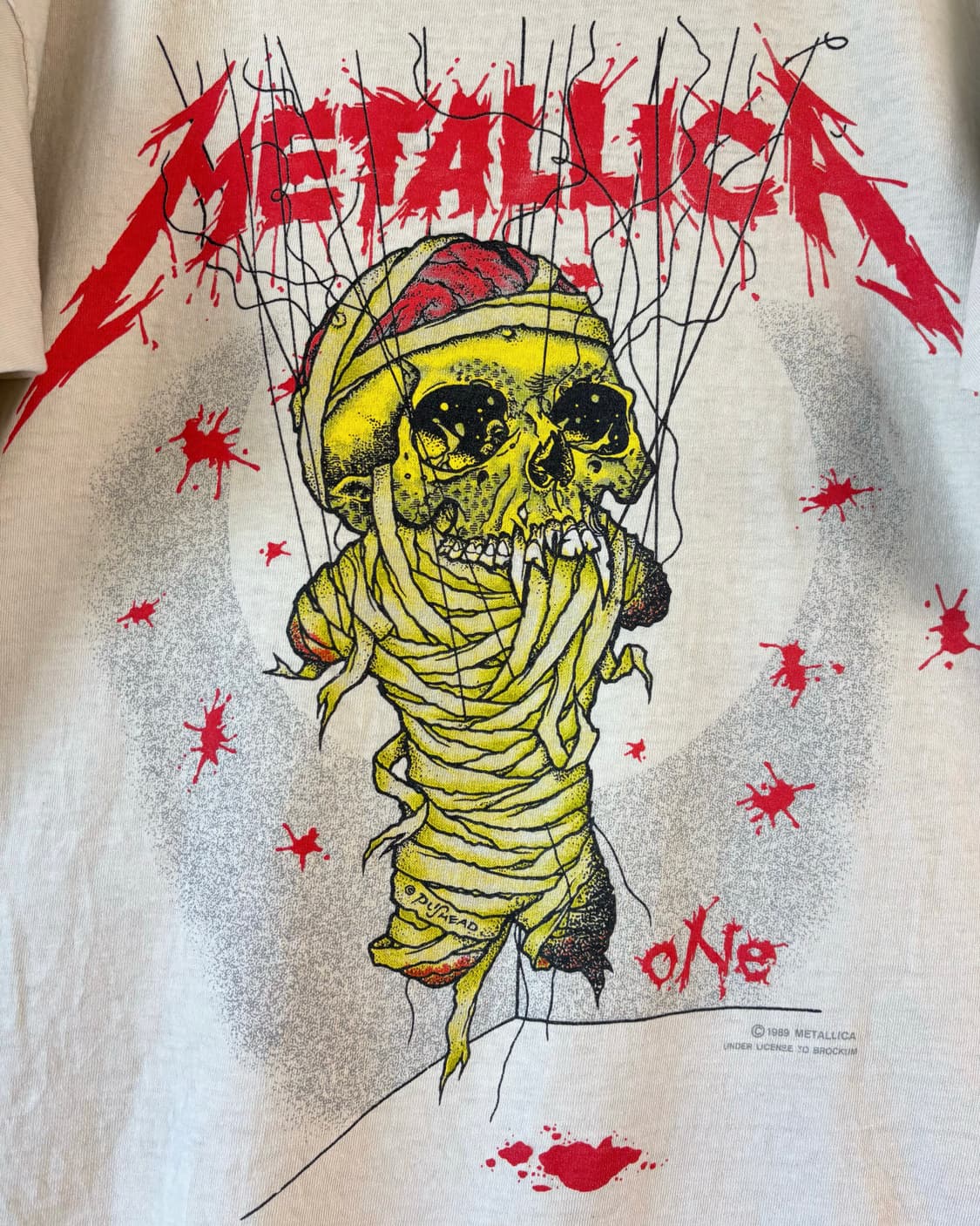 80s metallica Landmine 반팔 티셔츠 상품이미지3