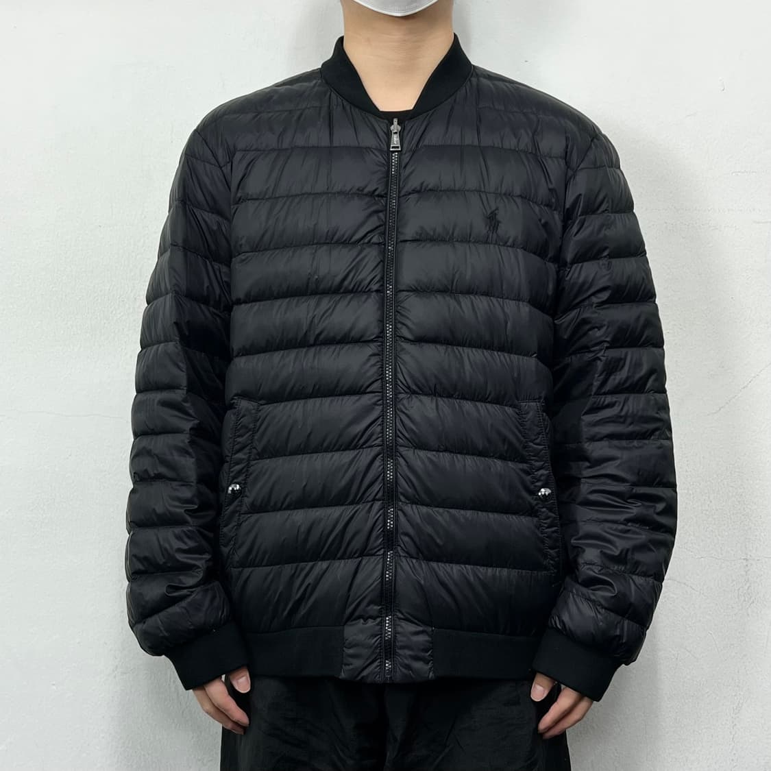 폴로랄프로렌 로고 경량 다운 자켓 블랙 상품이미지2