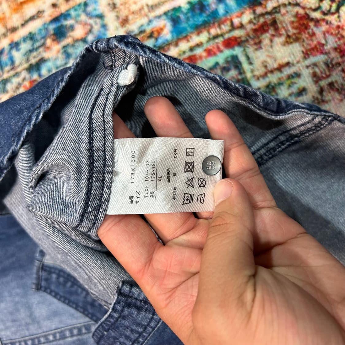 [XL]칼카니 웨스턴 데님 셔츠 상품이미지8