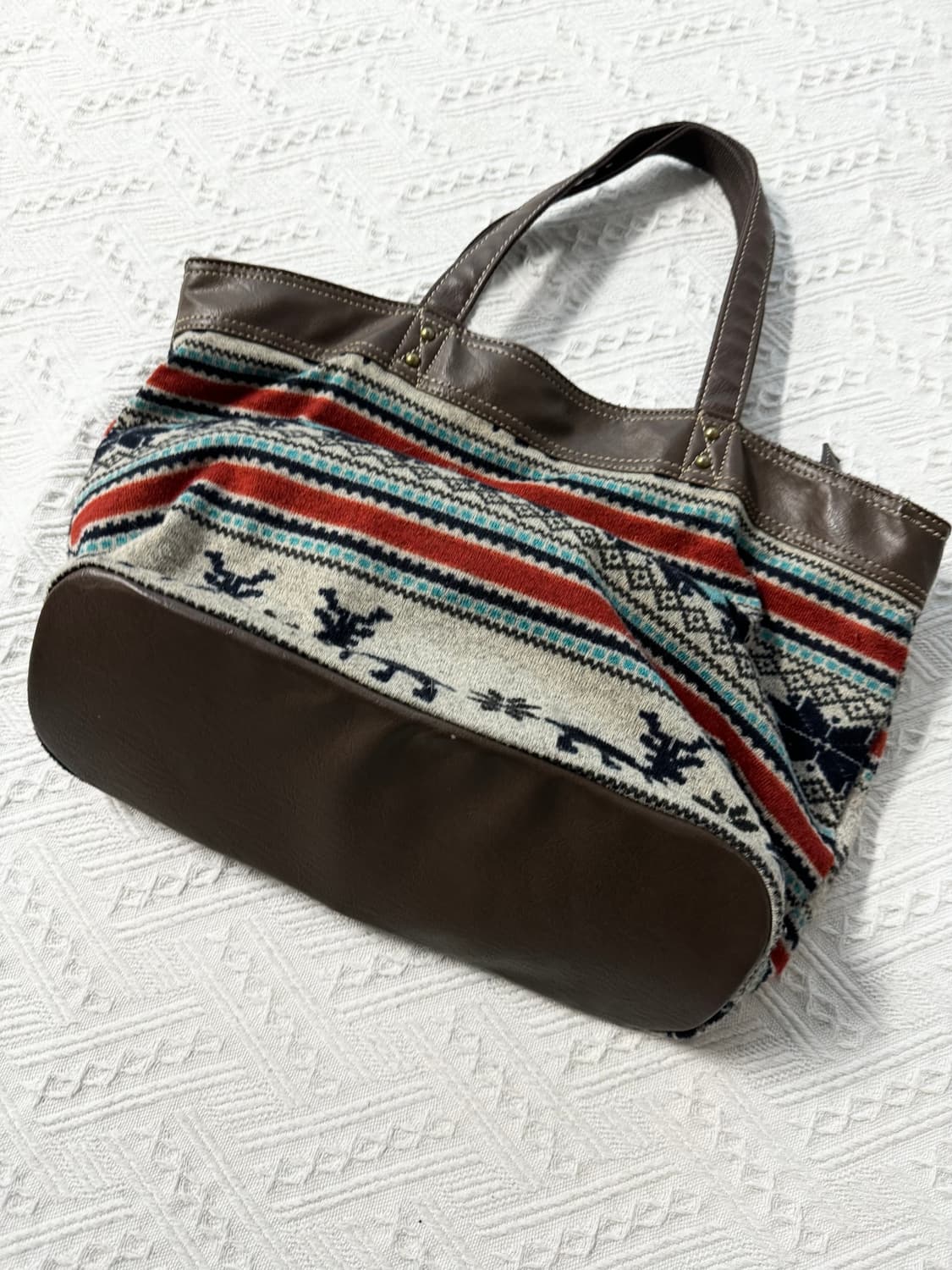 노르딕 패턴 니트 백 상품이미지7