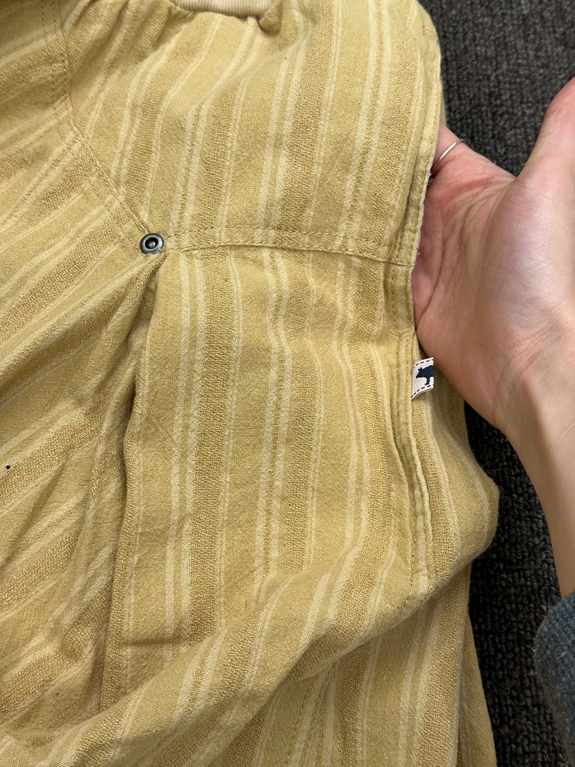 OS)Japanese vintage 밴딩 카고 언발 롱 스커트 상품이미지7