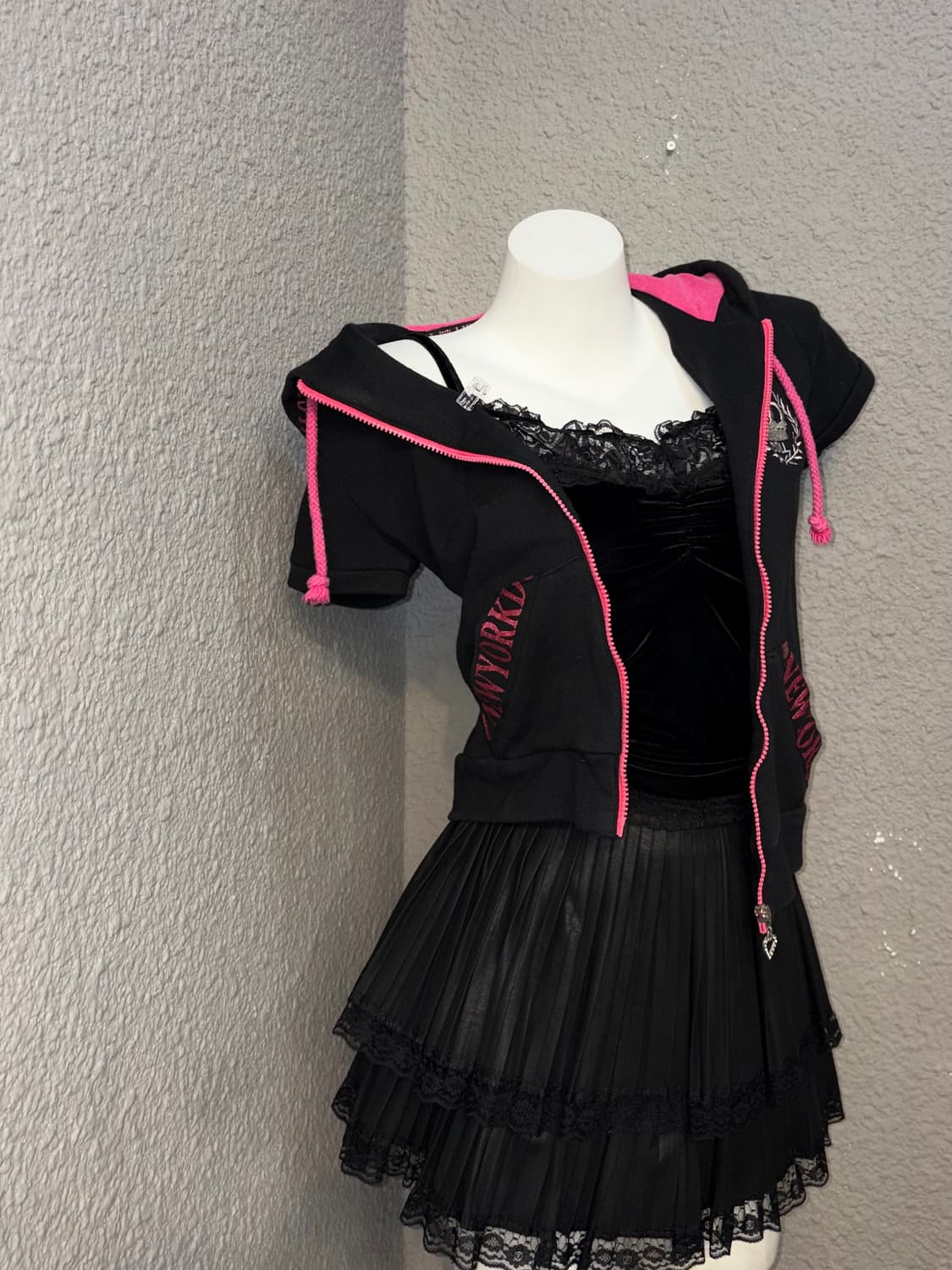 리즈리사 갸루 후드집업 상품이미지3