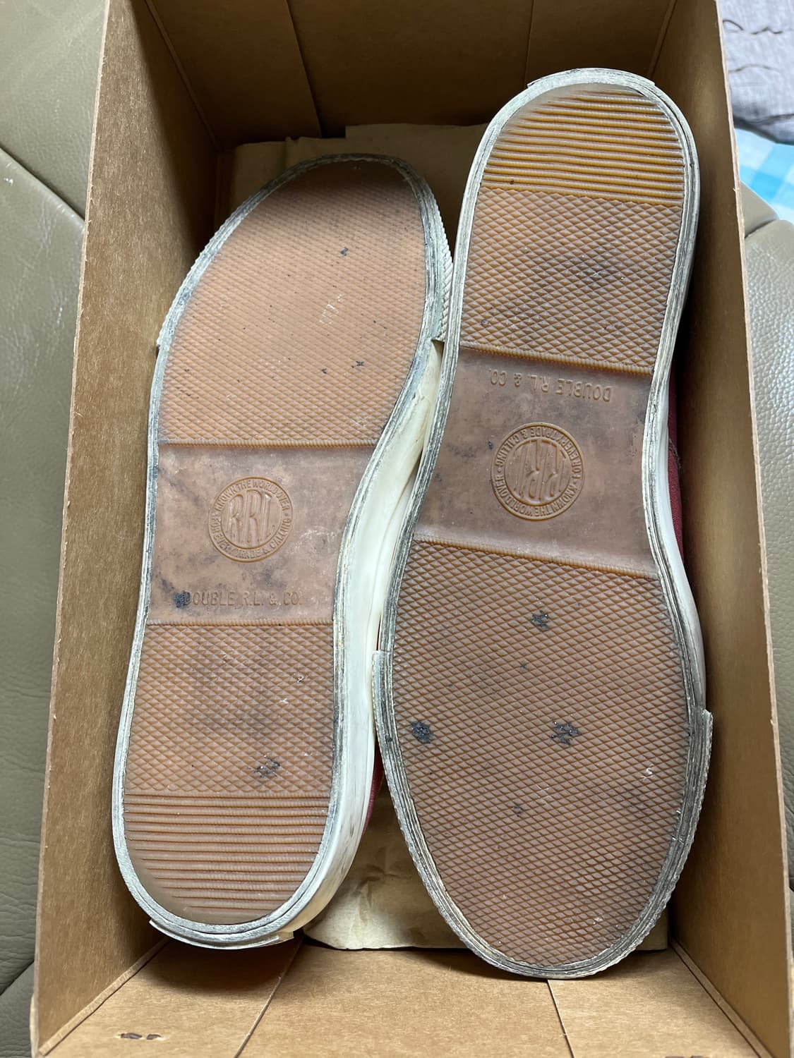 270] RRL 더블알엘 레드 캔버스 스니커즈 9D 상품이미지8