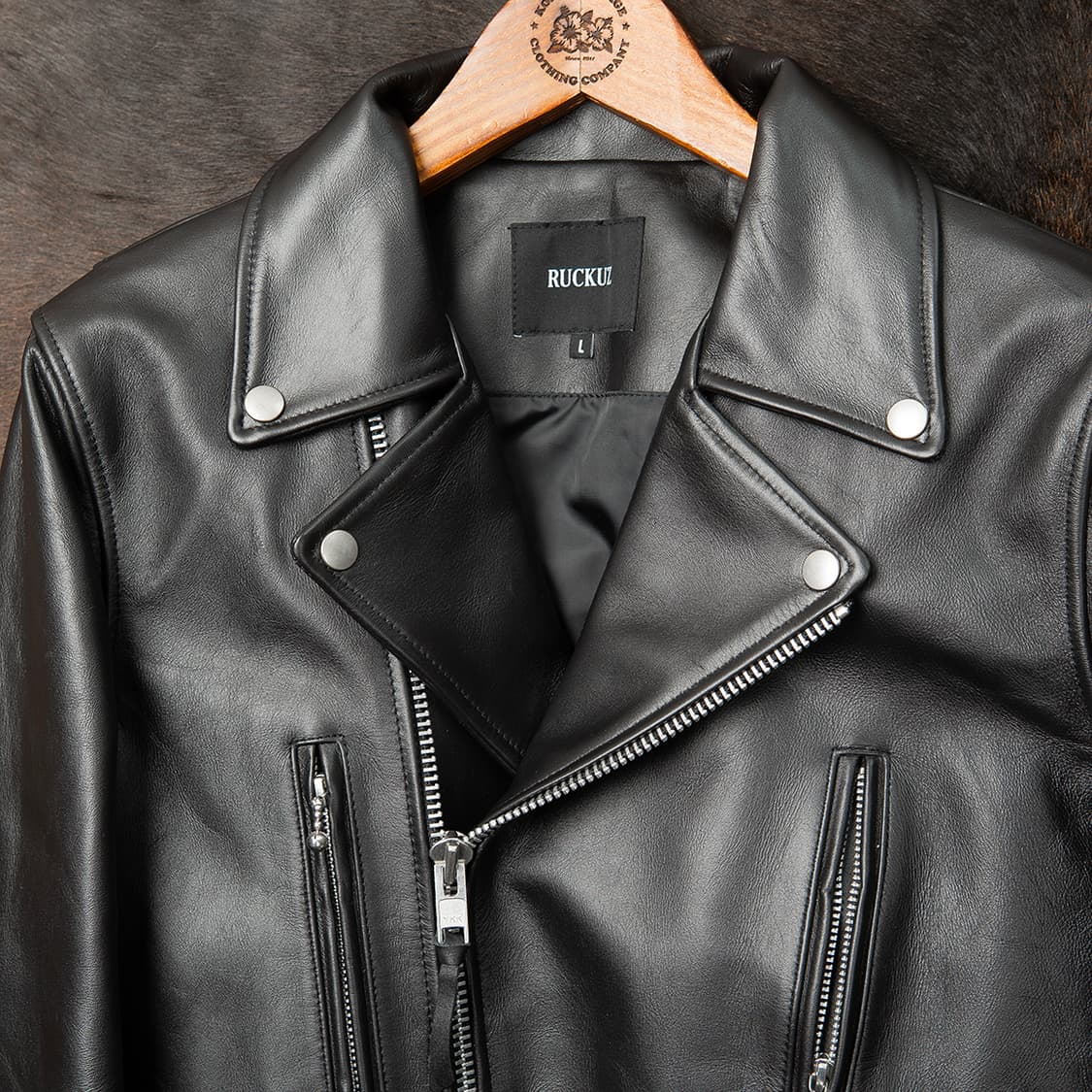 [97] RUCKUZ 카우레더 더블라이더 자켓 MO-2407  상품이미지3