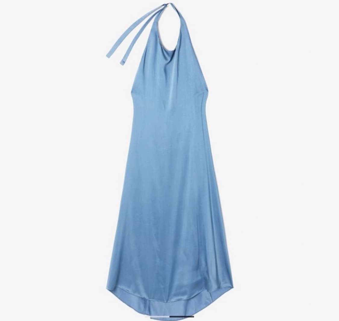 Blue halter wrap dress 상품이미지6