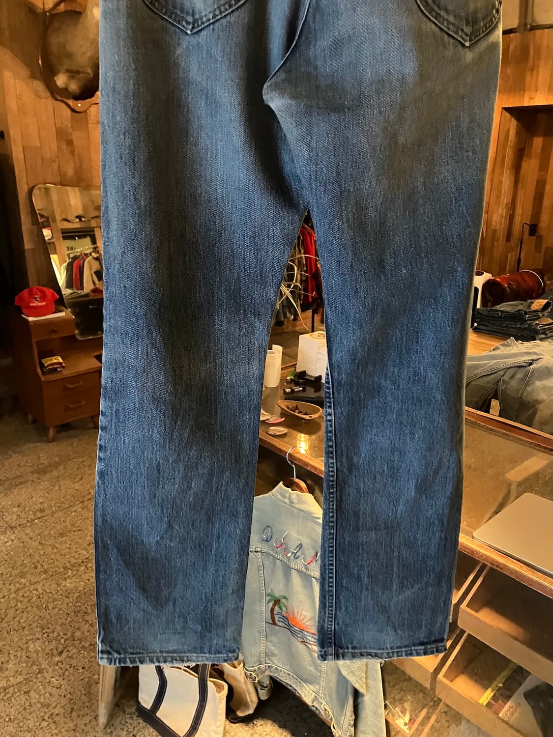 70s USA 빈티지 LEE 리 라이더스 데님 팬츠 상품이미지7