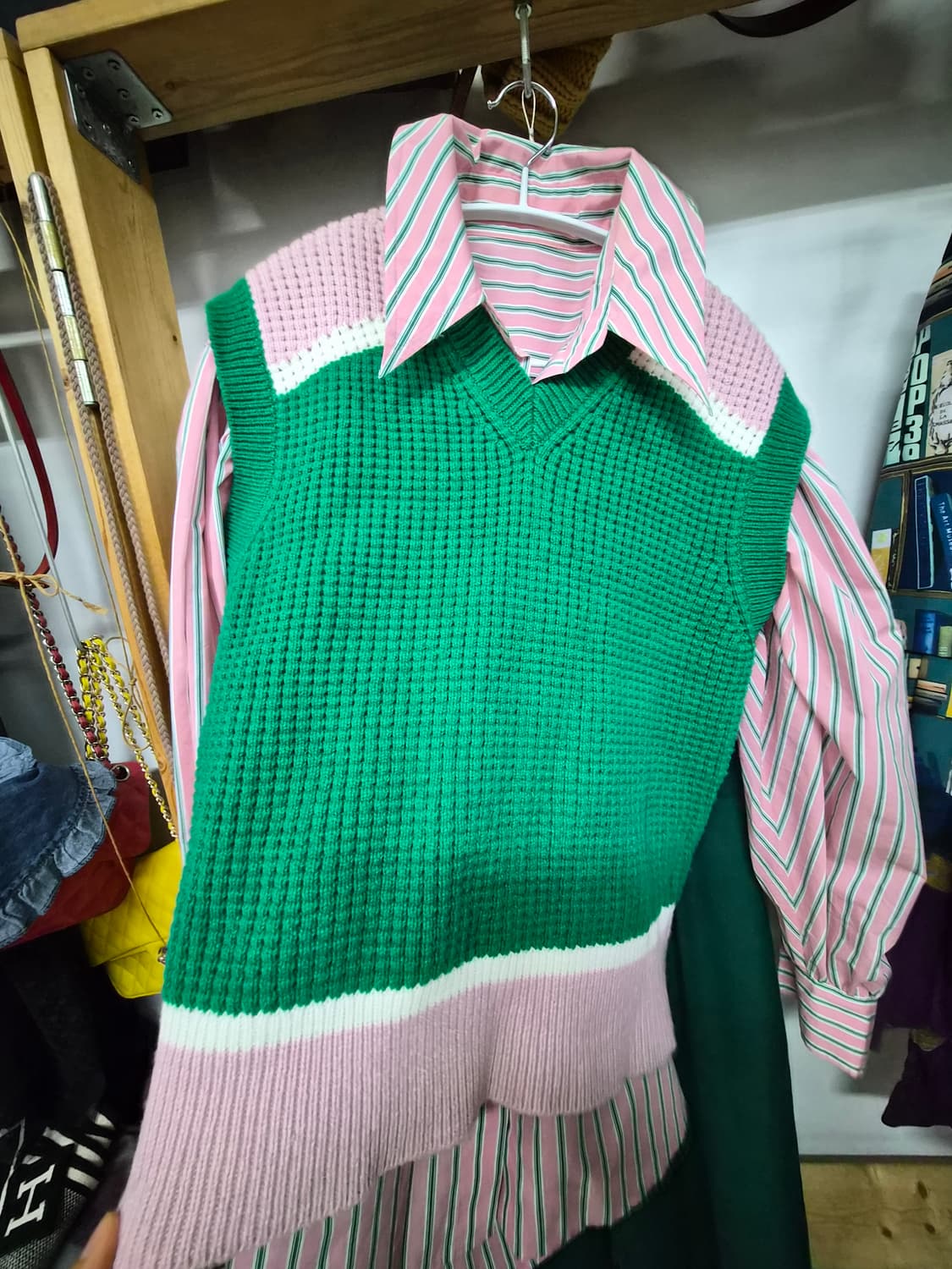 마르니 니트베스트. 니코앤드. 그린팬츠 상품이미지3