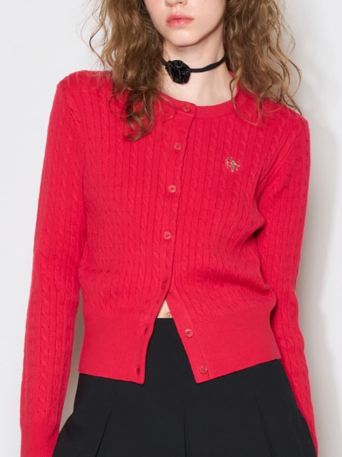 WOMAN GNRL 에센셜 케이블 가디건  상품이미지3