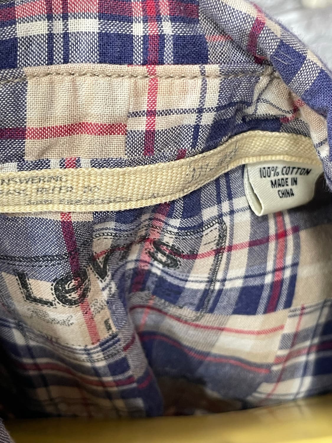 리바이스 코튼 레드탭 패치워크 셔츠 상품이미지3