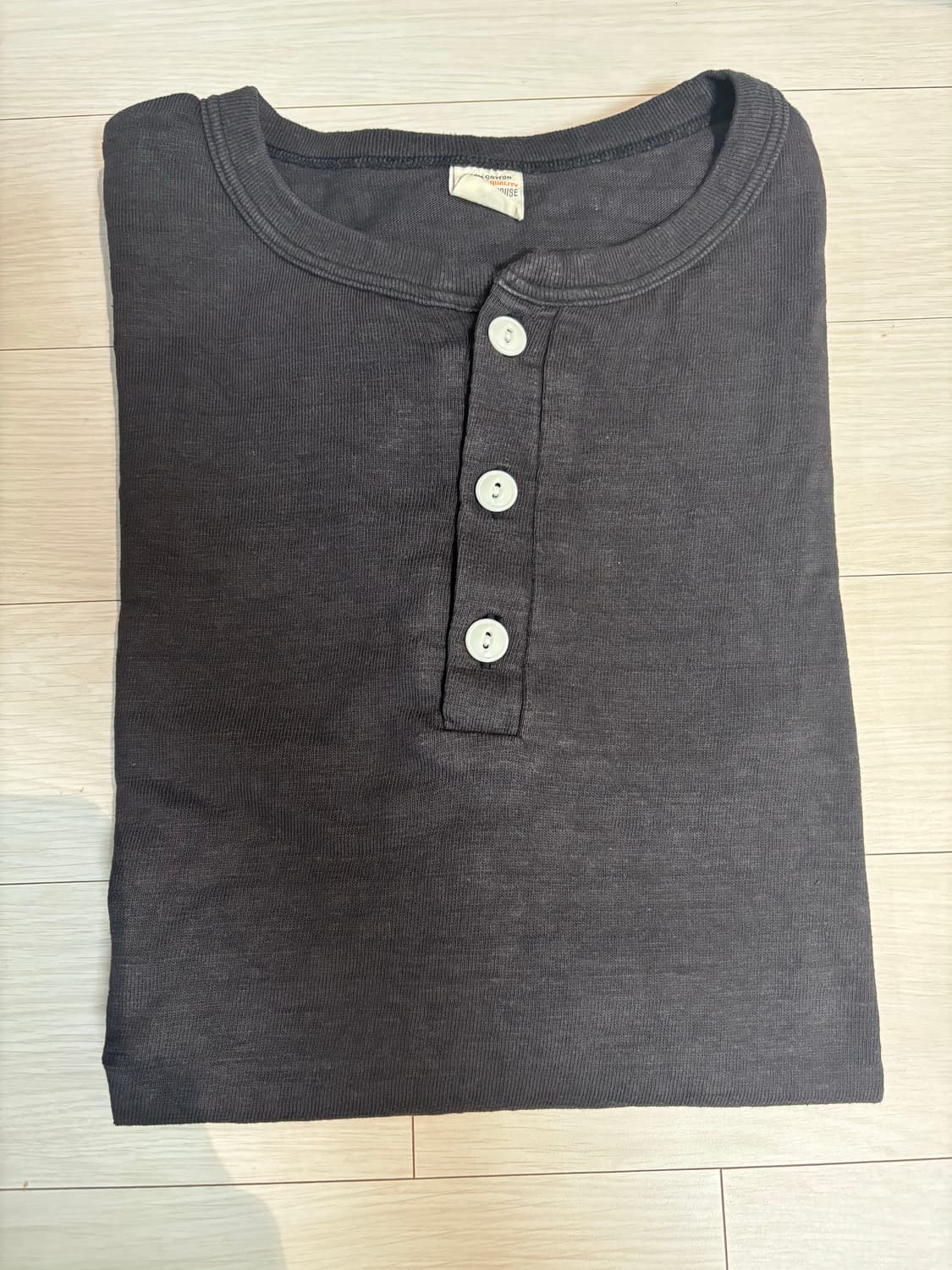WAREHOUSE&CO. LOT 4601 HENLEY NECK T BLA 상품이미지2