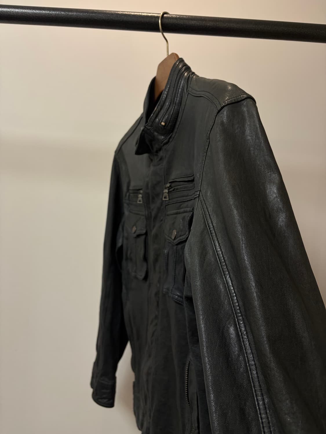 (XL) Guess 게스 락시크 양가죽 자켓 상품이미지2