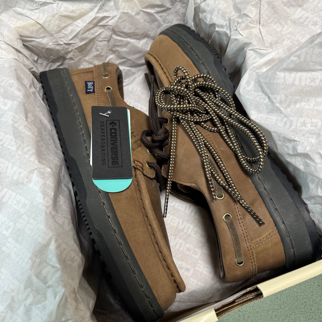컨버스 x 보트 덱스타 SK 브라운 275 size 상품이미지6