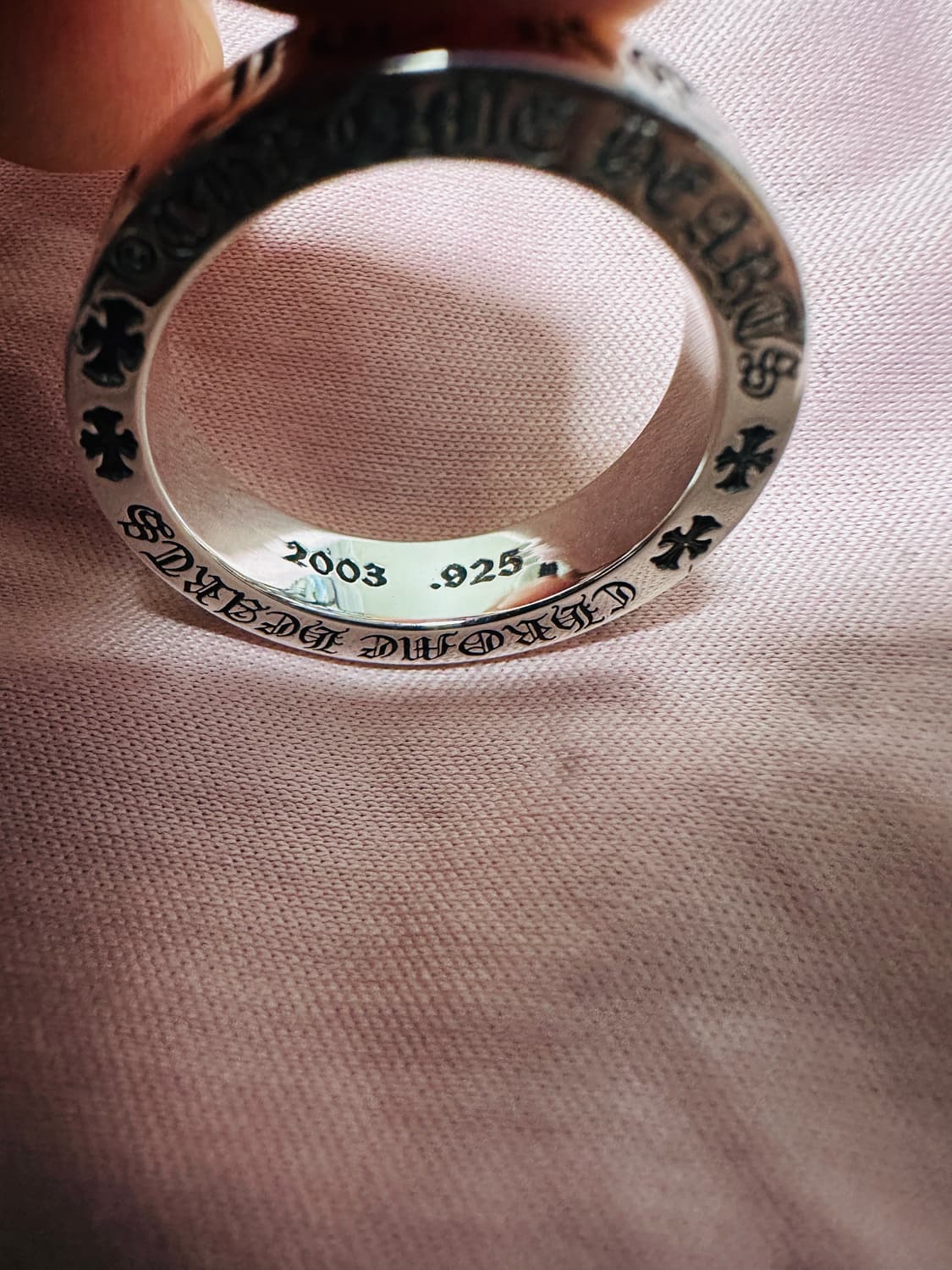 [US10.5] 크롬하츠 포에버 실버 링 6mm - 새상품 상품이미지5