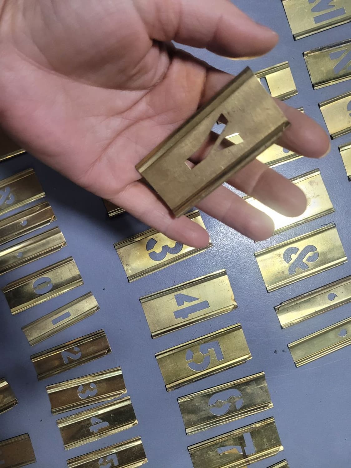 미 황동 스텐실 상품이미지3