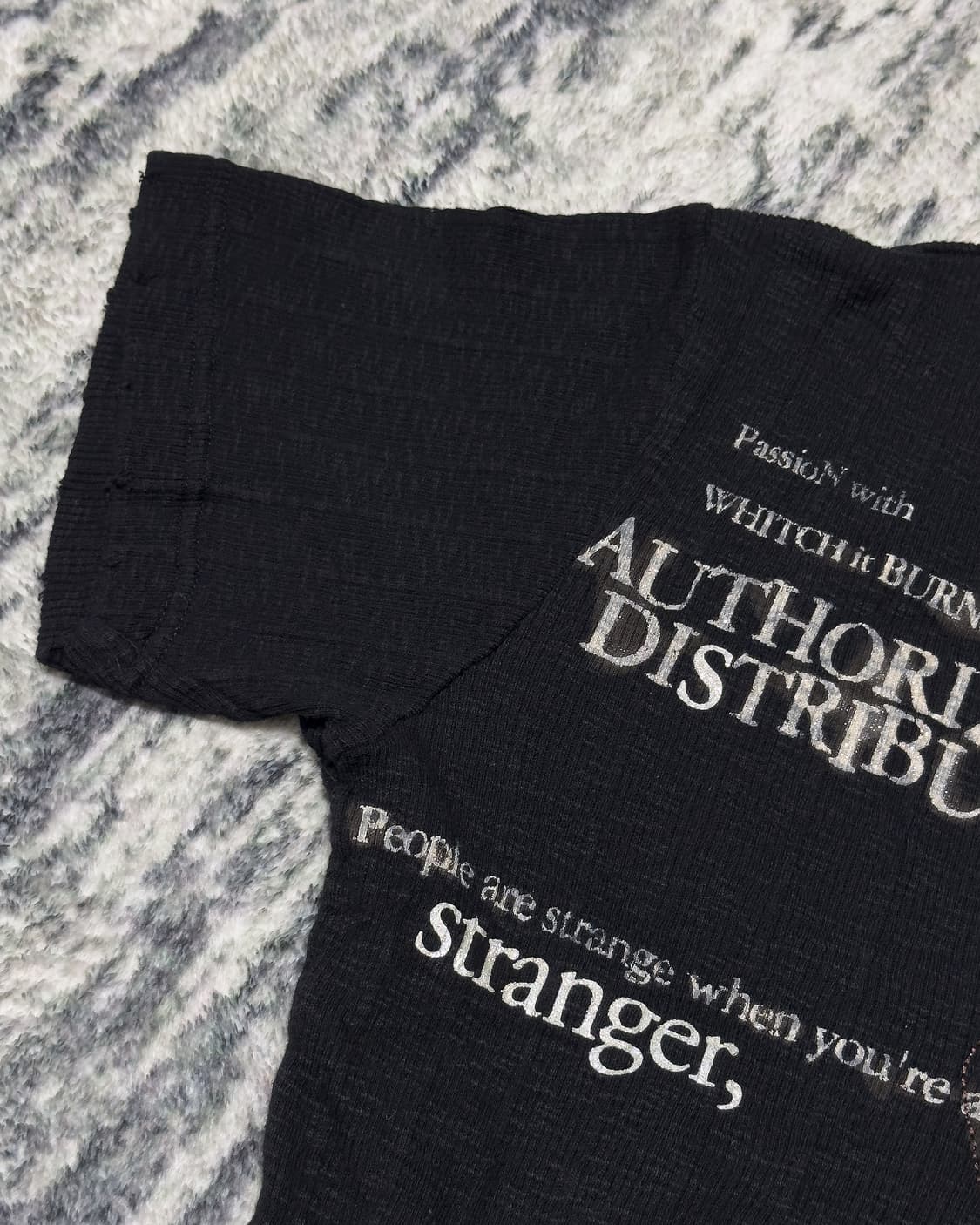{In The Attic} Skull Rose Ribbed Tee  상품이미지9