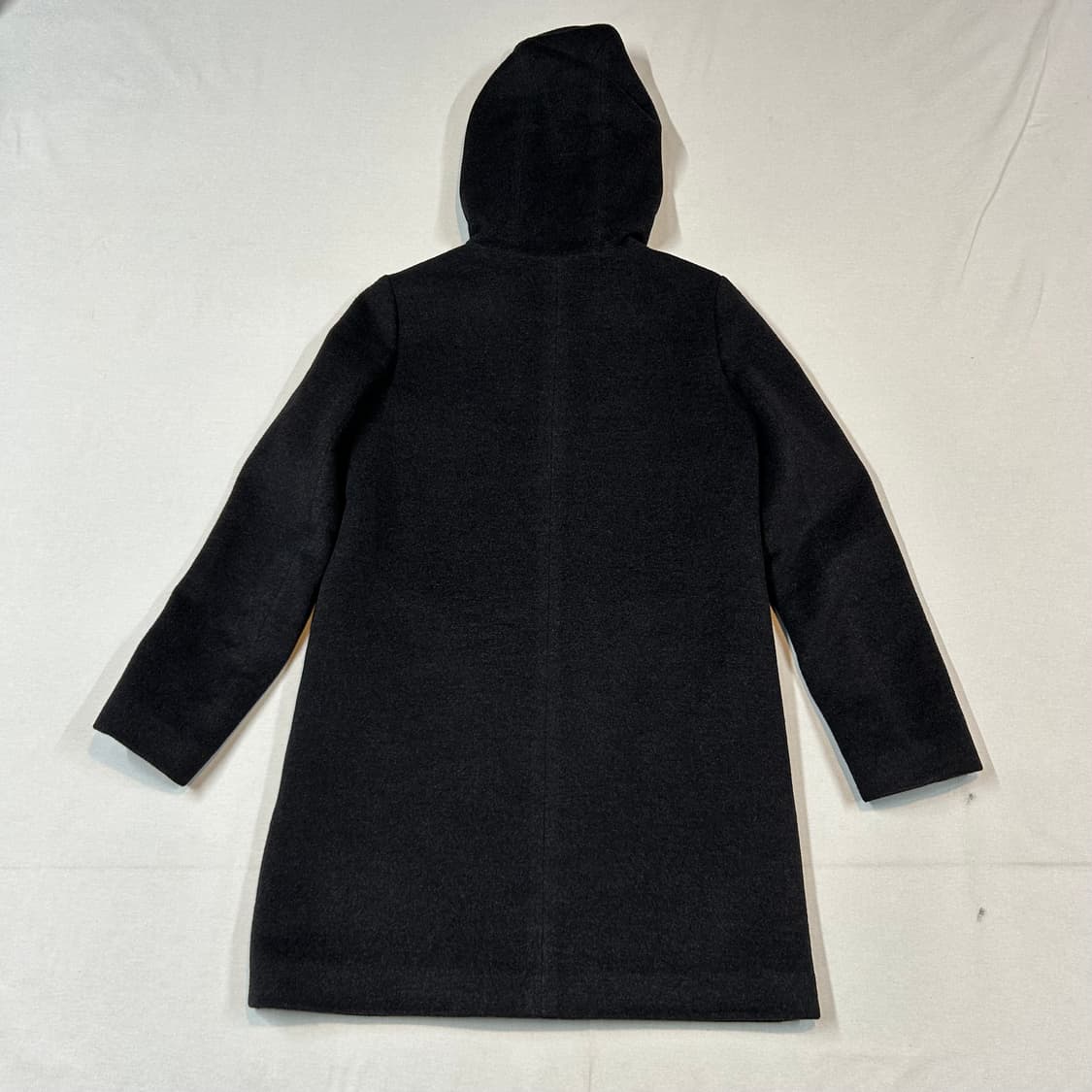 S) 띠어리 하이넥 후드 코트 블랙 울 캐시미어 앙고라 상품이미지6