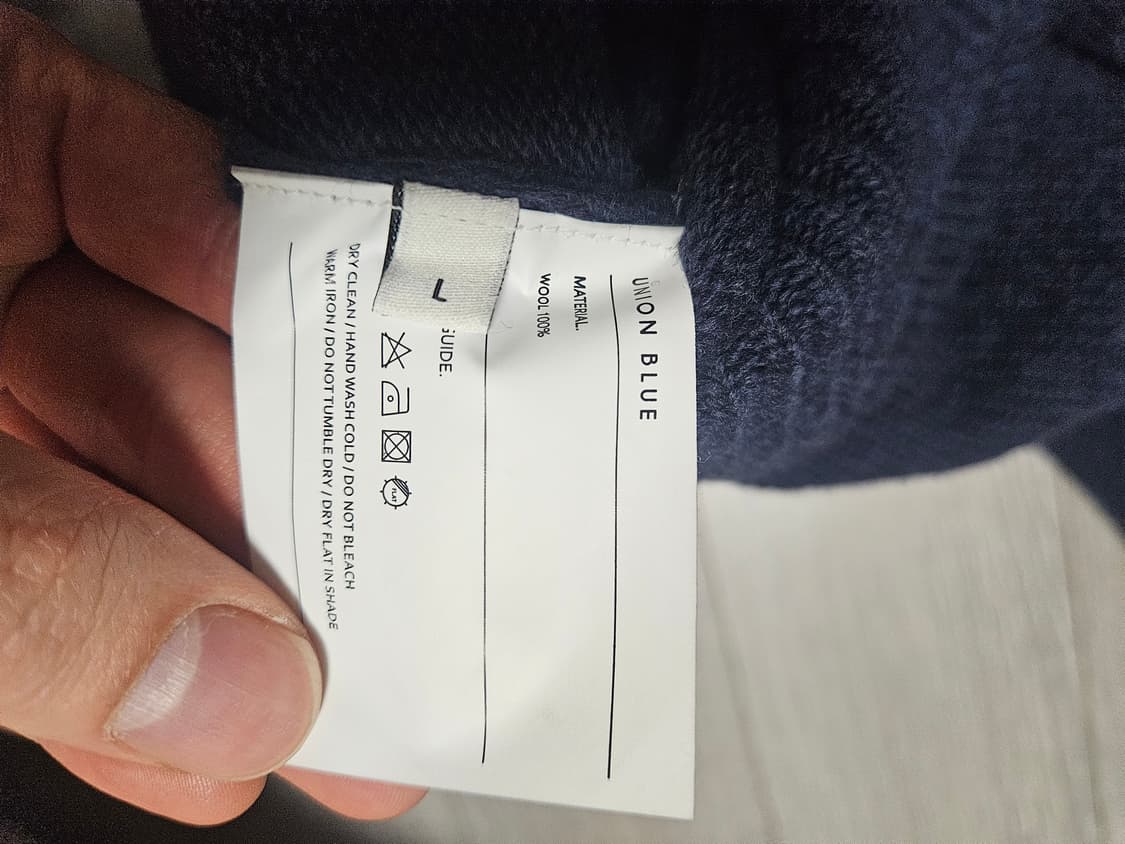 유니온블루 프라이데이 메리노 울 니트 상품이미지3