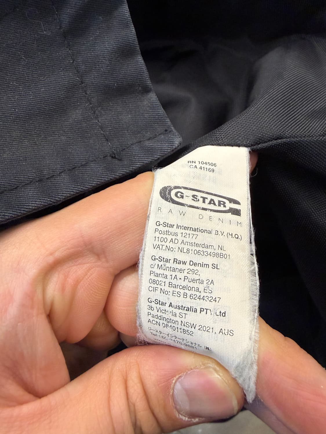 GSTAR 지스타 트렌치 코트 네이비 XL 상품이미지6