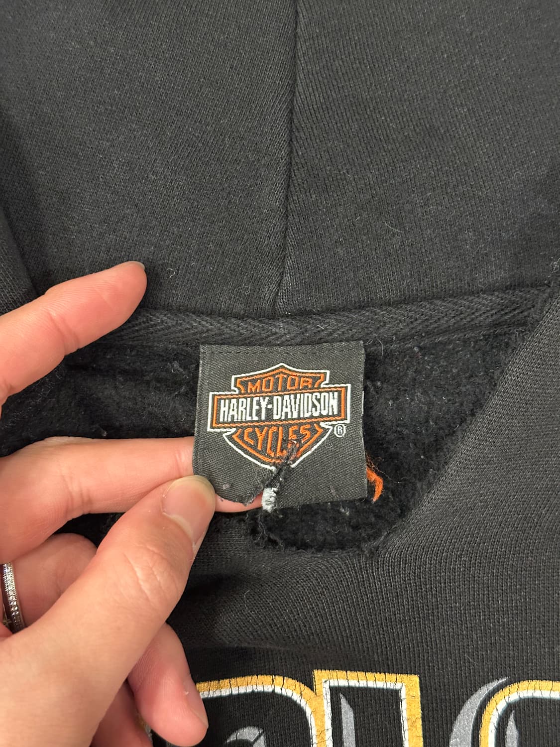 할리데이비슨 디스트레스드 후드티 XL 상품이미지4