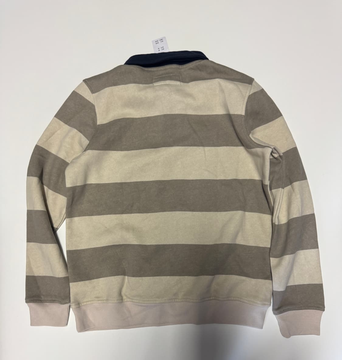 < 새상품> 여성 아베크롬비 스트라이프 기모 럭비 카라티 M 상품이미지2