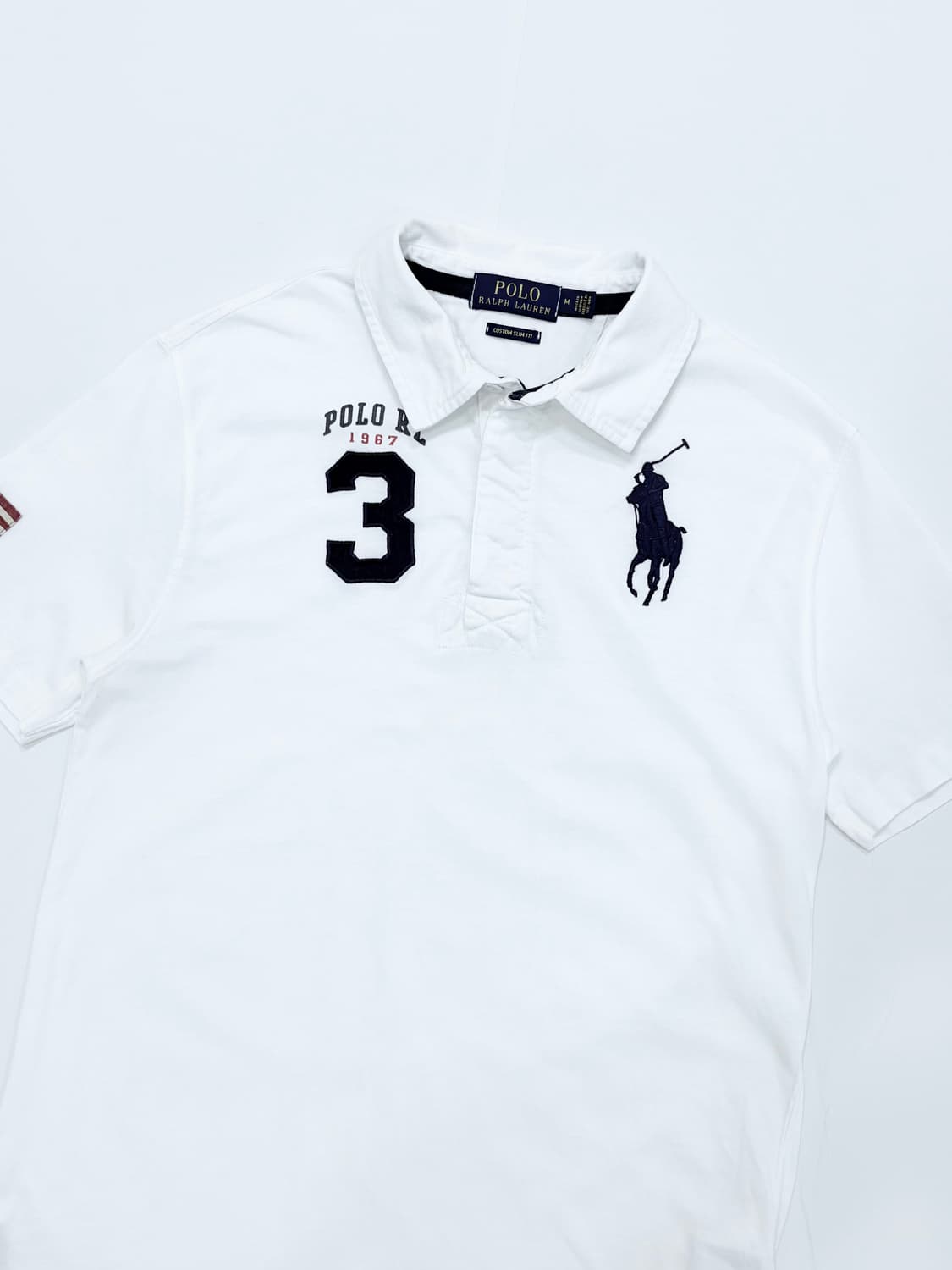 Polo 폴로랄프로렌 신형 화이트 럭비 카라티 상품이미지2
