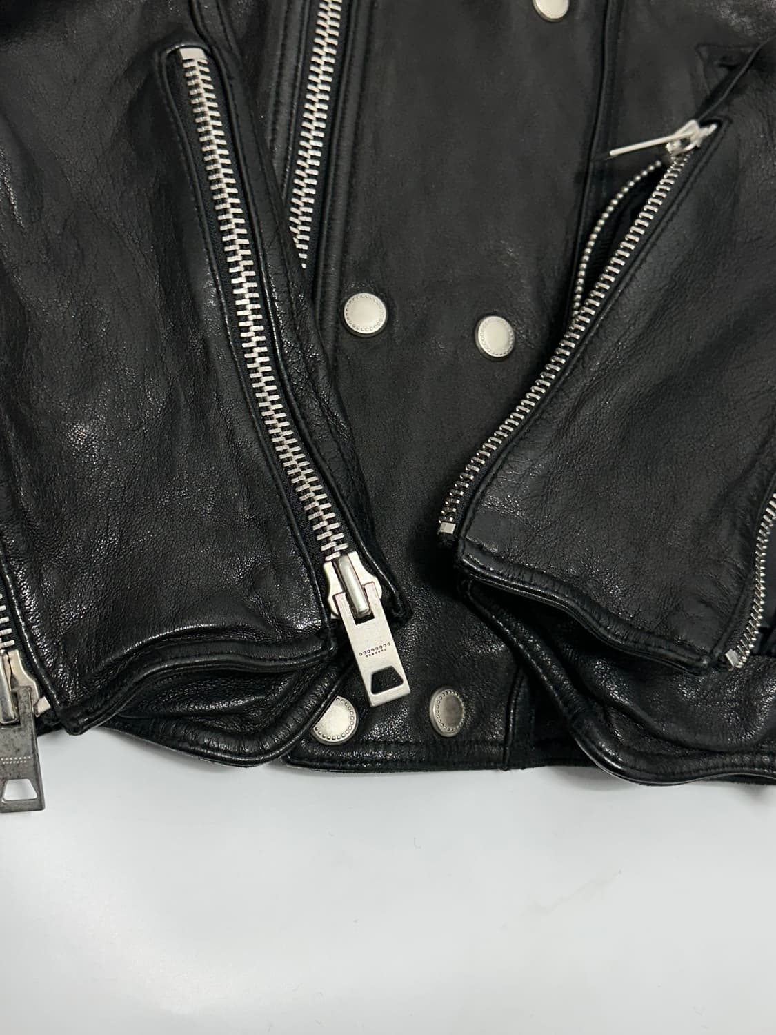 빈티지 가죽 바이크 라이더자켓 made in italy 상품이미지6