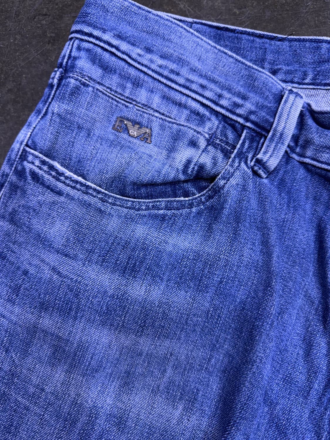 엠포리오 아르마니 빈티지 워싱 슬림핏 데님팬츠 34 상품이미지4