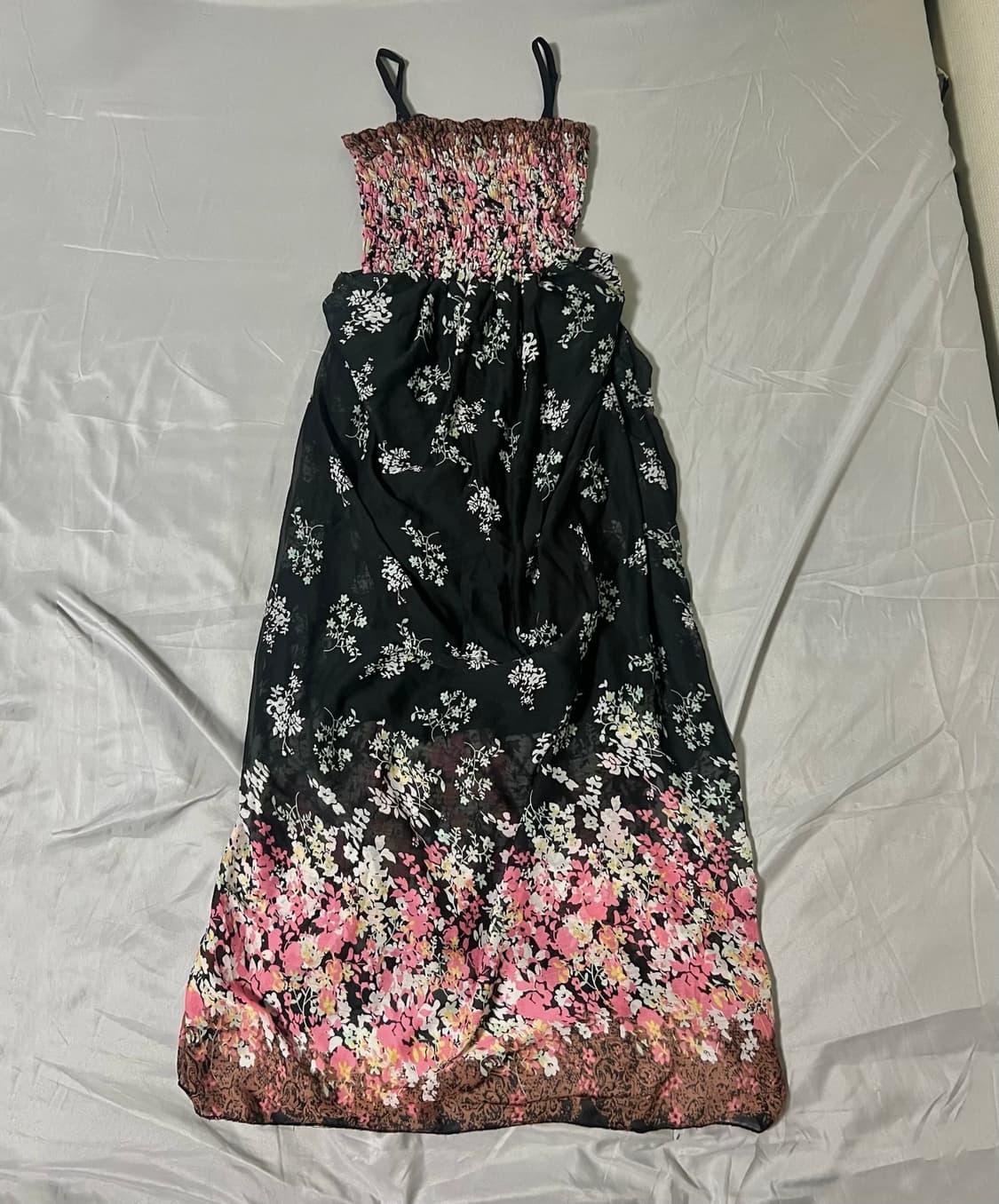 ✨vintage flower pattern drape dress 셔링✨ 상품이미지2