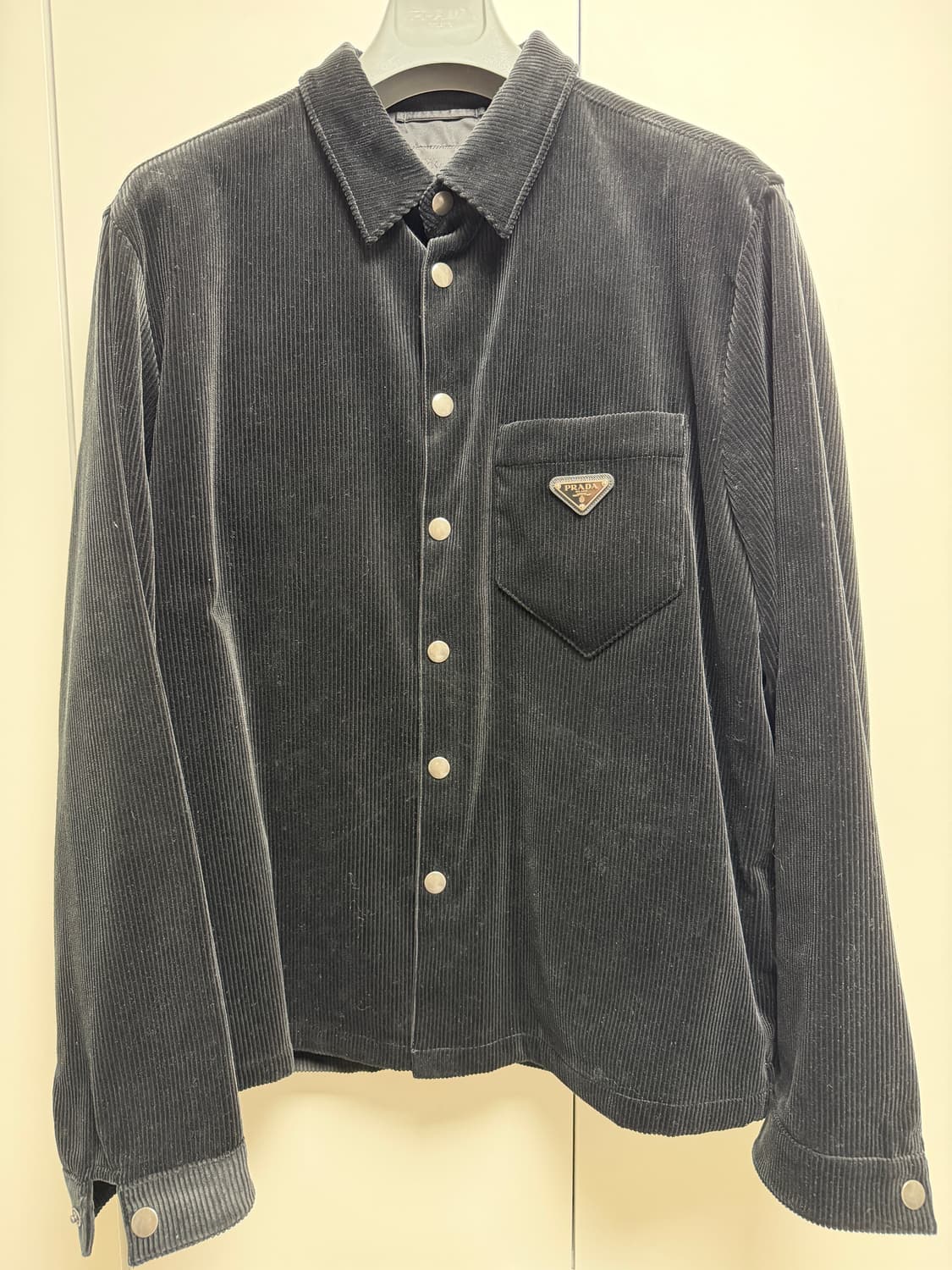 프라다 코듀로이 골덴 셔츠 블랙 XL 상품이미지4