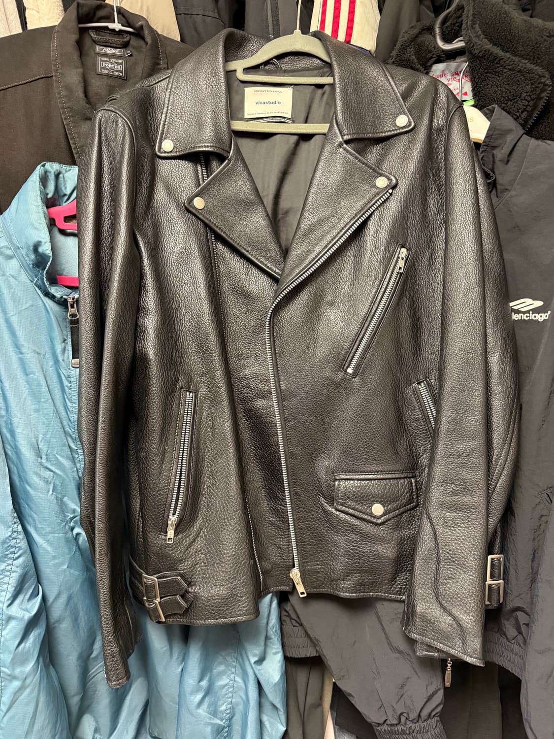 비바스튜디오 가죽 라이더자켓 상품이미지3