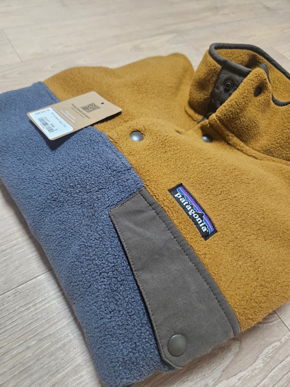 파타고니아 신칠라 브라운 그레이 민트급 플리스 후리스 아노락  상품이미지3